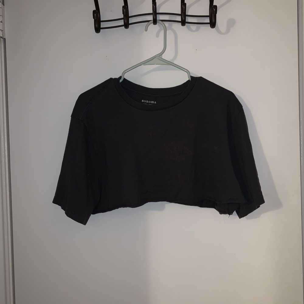 Dark grey half shirt